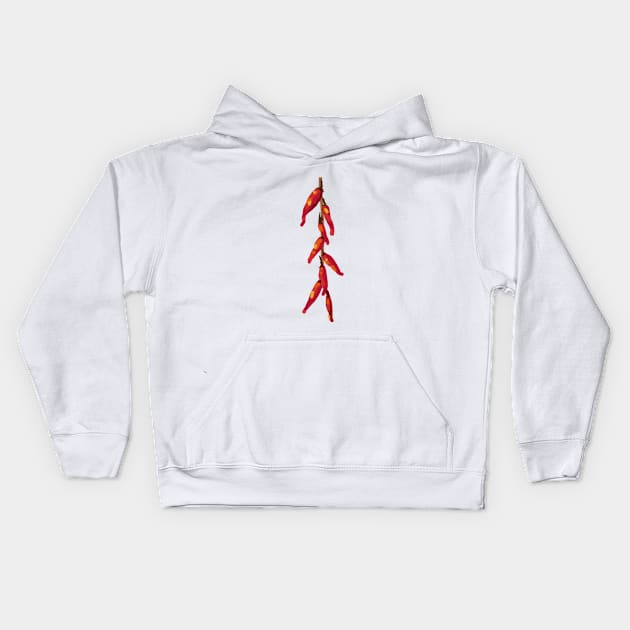 Red Chili Peppers Kids Hoodie by DesignTree